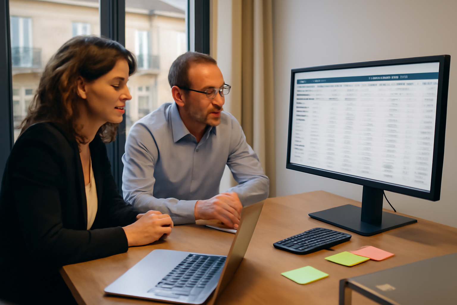 amortissement des logiciels exemple : comptabilité et tableau de bord sur écran dans un bureau