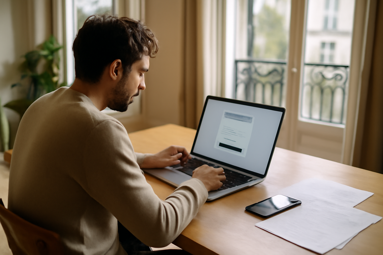 hr4you auchan connexion sur écran d’ordinateur portable en France, page de connexion au portail salarié