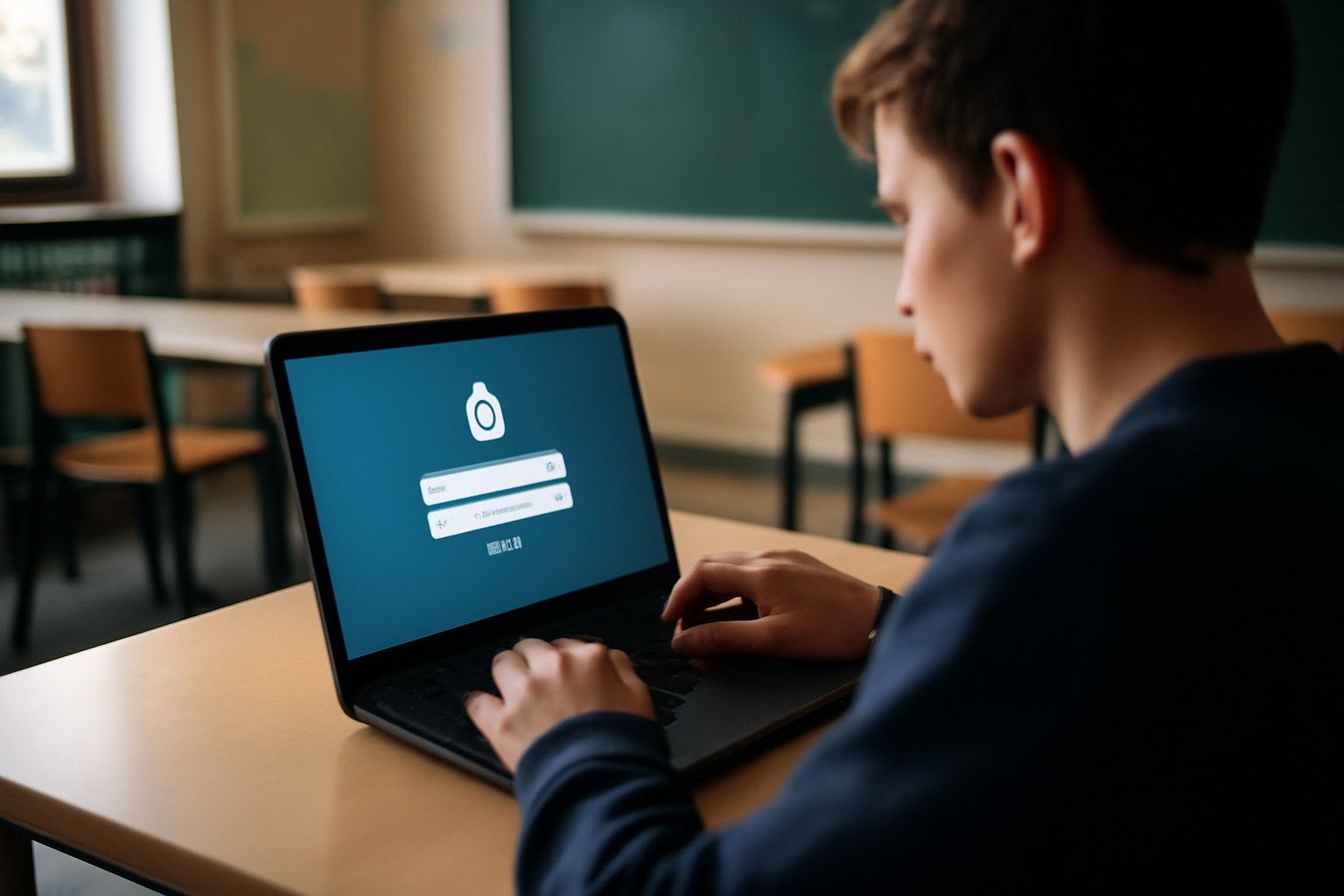 Connexion à convergence créteil depuis le portail d’authentification académique sur un ordinateur portable