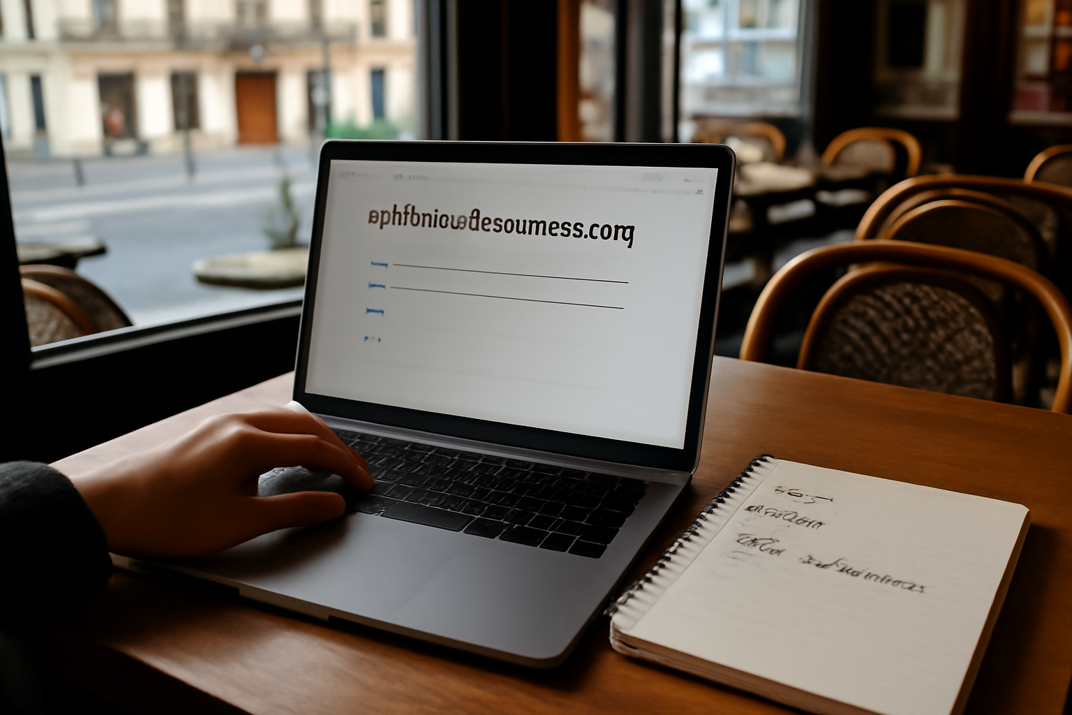 personne consultant un ordinateur avec la page des archives des cncres.org ouverte, lumière naturelle, bureau en France